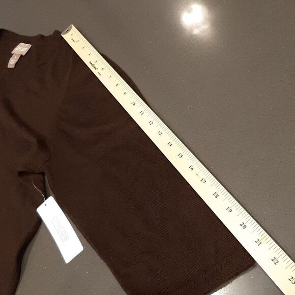 Chico's 1 Brown Sweater - Picture 11 of 11
